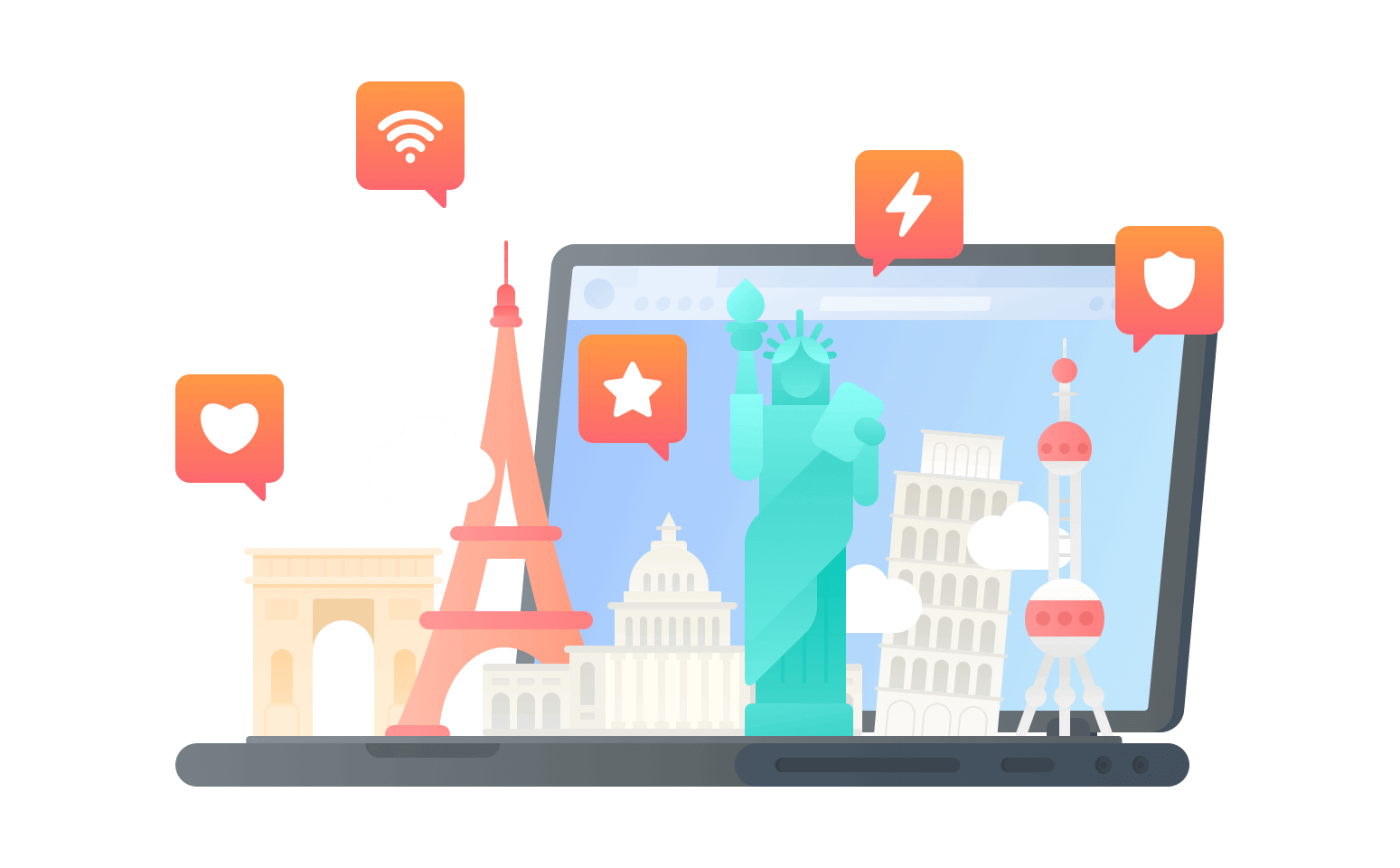 在福克兰通过VPN看国内电影 - 海龟VPN